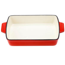 Enameled Cast Iron 11.5" Deep Baking Dish Roaster/Lasagna Pan